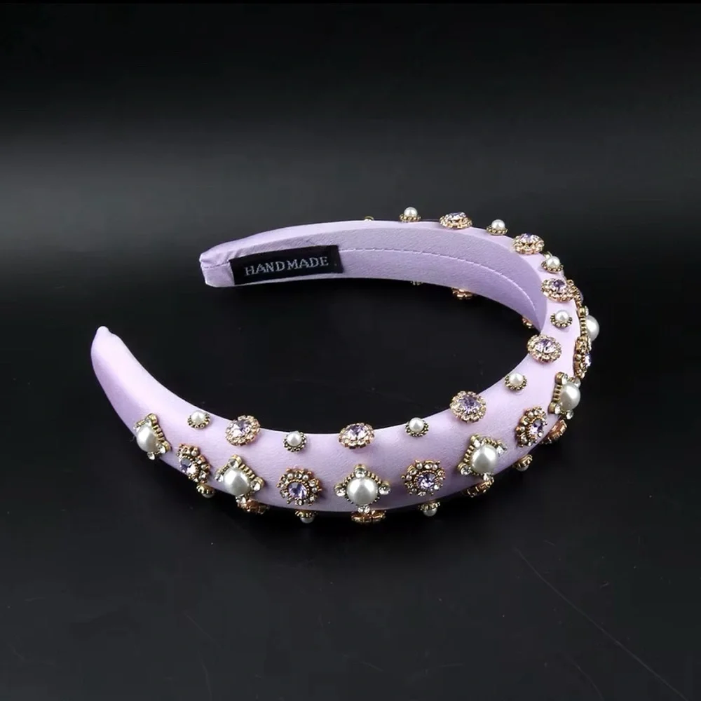 Lavender Baroque Embellished Headband